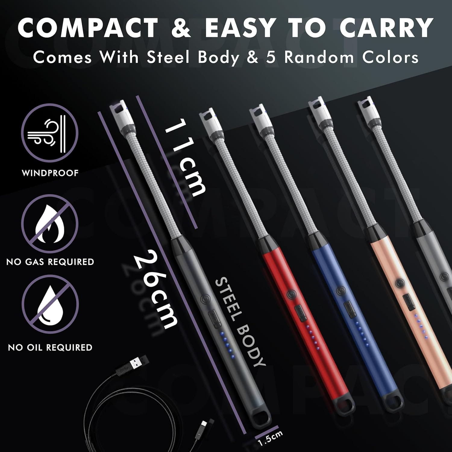 Rechargeable Electric Gas Lighter